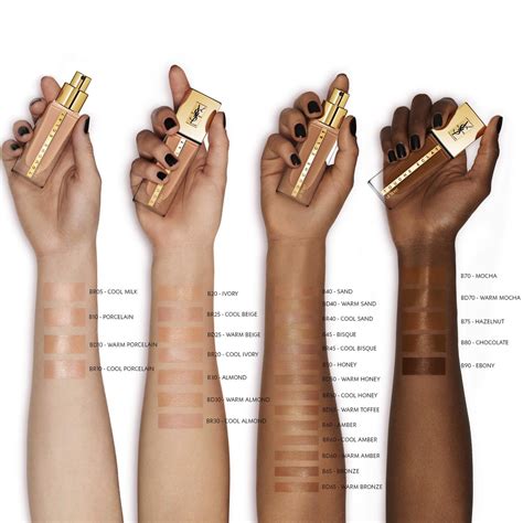 ysl all hours vs touche eclat|ysl foundation shade guide.